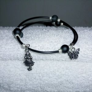 Unisex Transparent Frosted Glass Beaded Bracelet